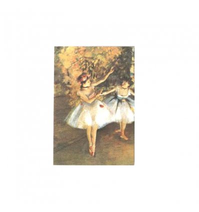 "Doua balerine pe scena" Edgar Degas - tablou pe sevalet