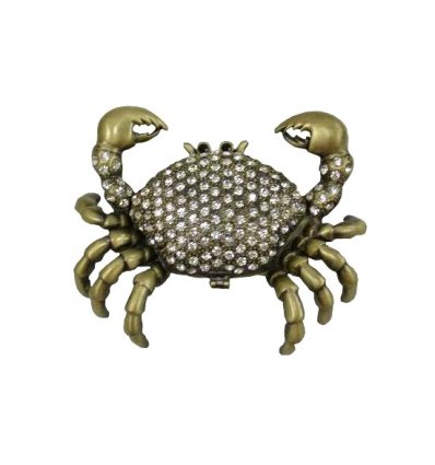 Casetuta in forma de crab cu pietre semipretioase