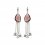 Cercei cu cristale Swarovski "Evening Blush"