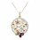 Colier placat cu aur 14K, decorat cu cristale cubic zirconia