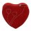 Caseta de bijuterii "Red Heart" din catifea