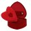 Caseta de bijuterii "Red Heart" din catifea