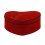 Caseta de bijuterii "Red Heart" din catifea