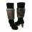 Cizme din piele neagra Dr Scholl cu blanita
