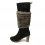 Cizme din piele neagra Dr Scholl cu blanita