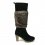 Cizme din piele neagra Dr Scholl cu blanita