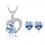 Blue Love - Set de colier si cercei decorat cu cristale