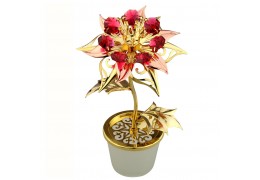 Tender Red Flower cu Swarovski
