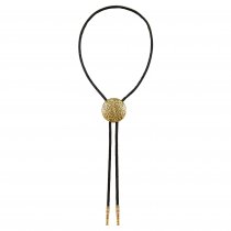 Cravata americana Bolo Tie incrustata cu fir de aur Toledo