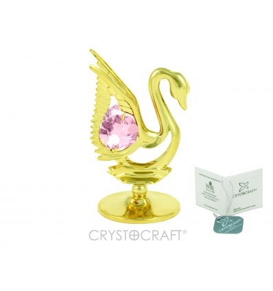 Lebada cu cristale Swarovski