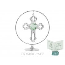 "Circle of faith" Cruciulita argintie si Swarovski