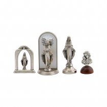 Set 4 statuete iconite argintate