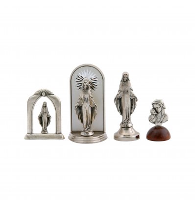 Set 4 statuete iconite argintate