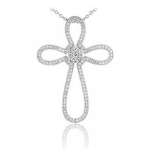 Pandantiv Fine Luxury Silver Cross Argint 925