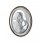 Icoana argintata cu Maica Domnului si Pruncul 10*7.5 cm