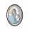 Icoana argintata color Maica Domnului si Pruncul 10*7.5 cm
