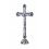 Statueta crucifix argintat Iisus pe suport metalic 15*8 cm