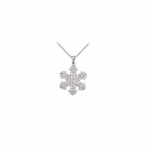 Colier - Snowflake with crystals
