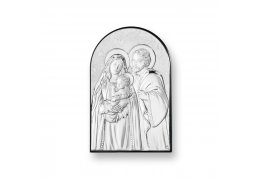 Icoana argintata Sacra Familie 17*11 cm