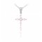 Colier din argint Faith Pink