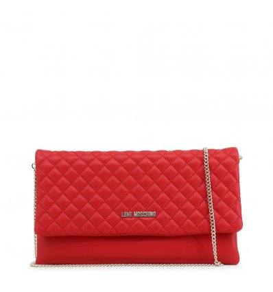 Clutch Love Moschino (Red Metalic)