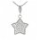 Pandantiv din argint cu cristale cubic zirconia - Steluta