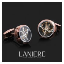 Butoni Tourbillon cu mecanism de ceas- LANIER