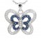 Colier din argint 925% "Blue Fly"