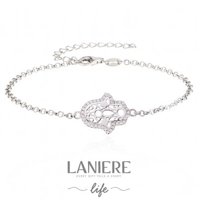 Bratara din Argint 925% Hamsa - Mana lui Fatima