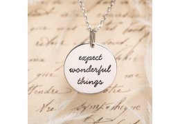 Colier din argint 925% "Expect Wonderful Things" LANIERE Life