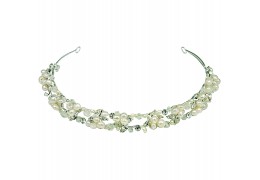 Diadema cu perle si cristale Swarovski