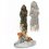 Modesty - Statueta din bronz pe suport din roca, cristale si cytrine