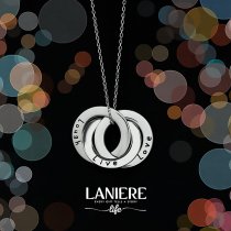 Colier din argint „Live. Love. Laugh” - Wear your feelings!  LANIERE Life