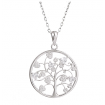 Colier din argint 925% - "Cristal Tree of Life"