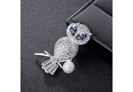 Brosa "Crystal Owl"