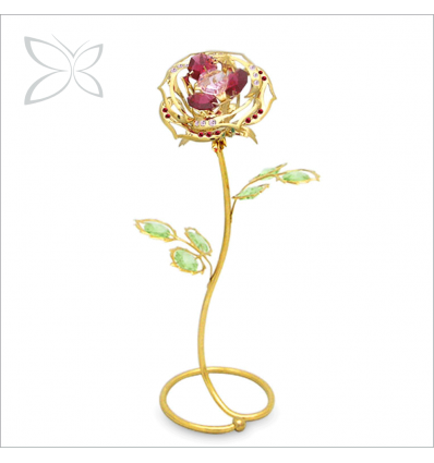 Trandafir ”For my precious” cu cristale Swarovski