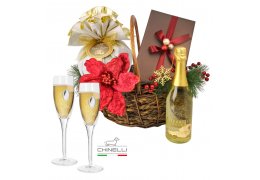 Luxury Golden Gift Basket Chinelli Italy