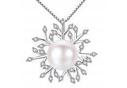 Luxury 925 Silver Necklace Snow Flake