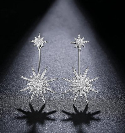 Cercei cu cristale Swarovski Elements Fine Winter