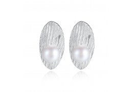 Cercei din argint 925 Luxury Pearl