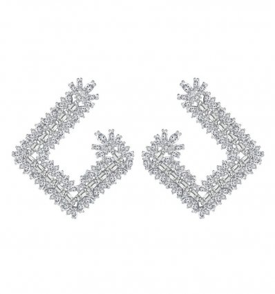 Cercei cu cristale Swarovski Elements Crystal Diamonds