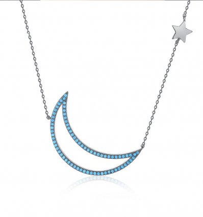 Colier Blue Moon - cristale Swarovski Elements