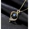 Dark Pearl -  Colier din argint decorat cu cristale