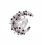 Brosa Luxury Diamond Moon cu cristale austriece