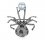 Brosa White Stilish Bug cu cristale cubic zirconia