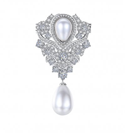 Elegant Brooch - Brosa cu cristale cubic zirconia