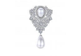 Elegant Brooch - Brosa cu cristale cubic zirconia