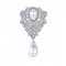 Elegant Brooch - Brosa cu cristale cubic zirconia