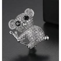 Brosa cu cristale cubic zirconia Koala Bear