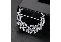 Brosa Moon Light cu cristale cubic zirconia